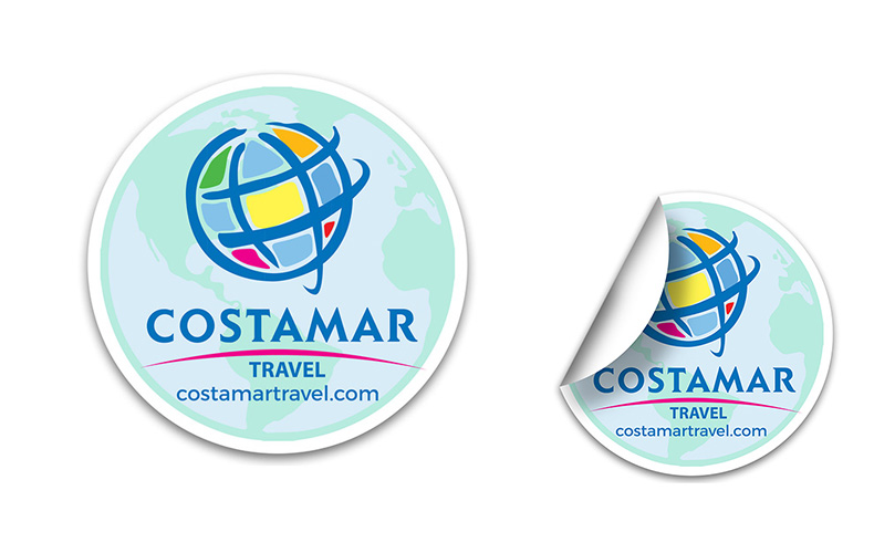 Globe Stock Shape Stickers Globe Stock Shape Stickers